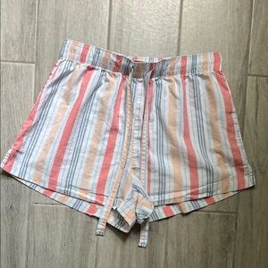 GAP Body Pastel Stripe Drawstring Shorts 100% Cotton
